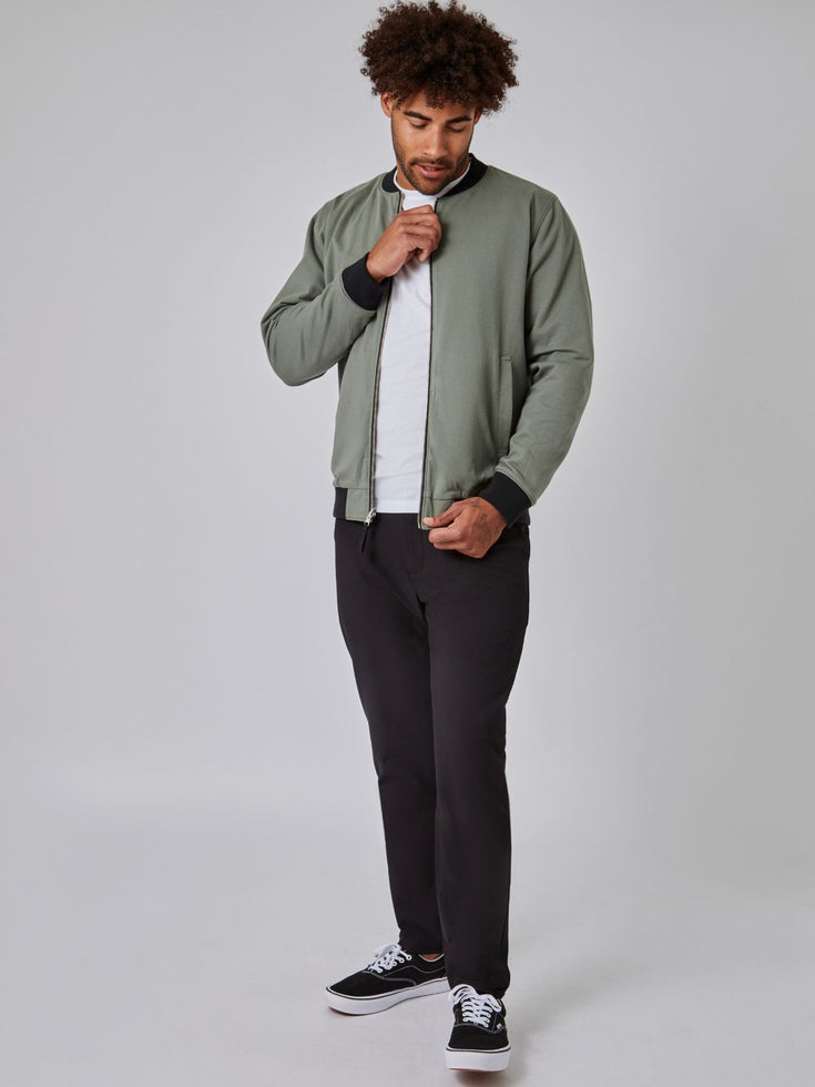 Reversible Bomber Jacket in Mercury Green | Fresh Clean Threads