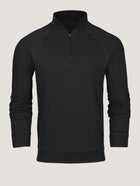 Black Quarter Zip Ghost Mannequin | Fresh Clean Threads