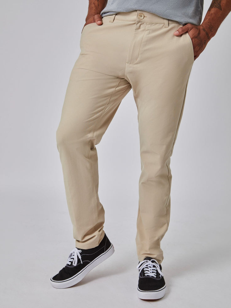 Tech Pant | Khaki Stretch Tech Pant | Fresh Clean Threads