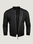 Men's Black Bomber Jacket Reversible | Fresh Clean Threads