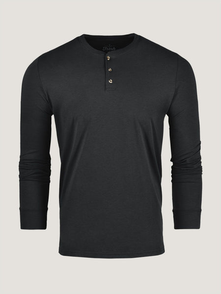 Black Long Sleeve Henley