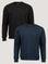 Black + Dark Navy Crewneck Sweatshirts Pack | Fresh Clean Threads