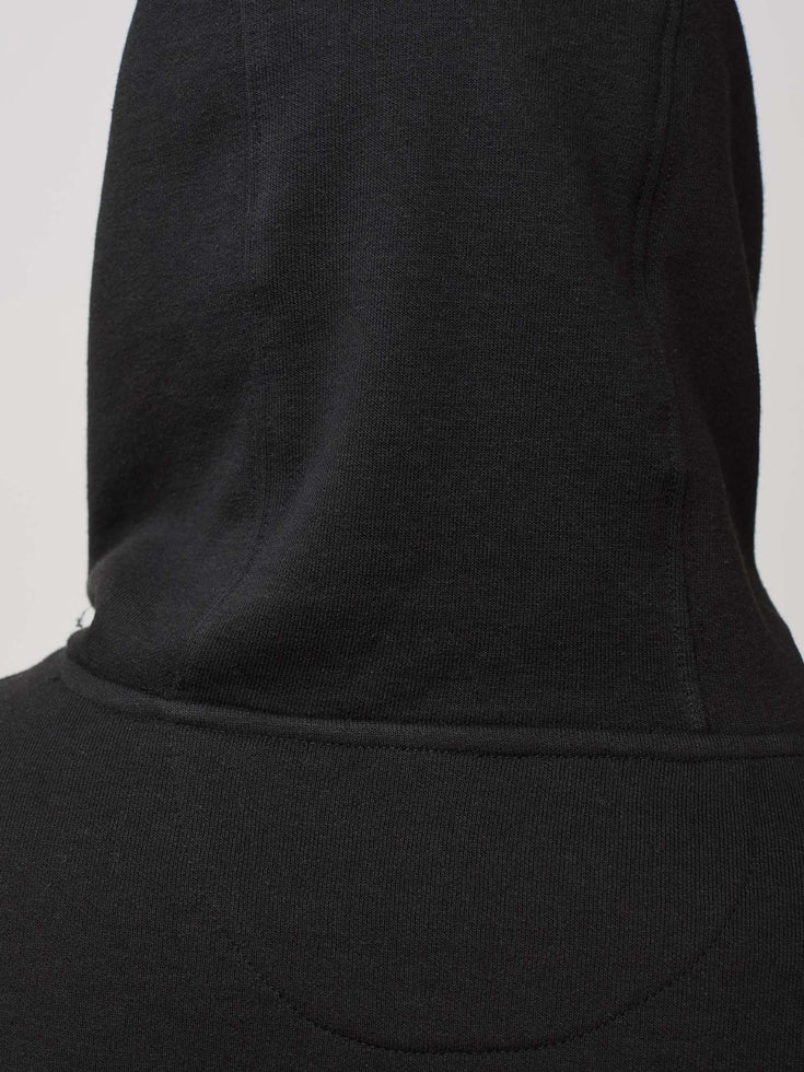 Black Hooded Sweatshirt | Fresh Clean Threads