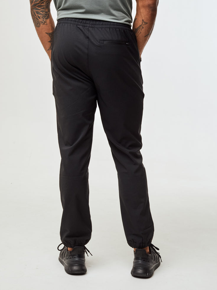 Stylish joggers featuring zippered pockets for added convenience