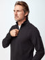 Men's Quarter Zip Pullover in Black | Fresh Clean Threads