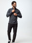 Charcoal Quarter Zip Top | Fresh Clean Threads