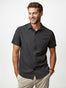 Charcoal Short Sleeve Button Up | Fresh Clean Threads