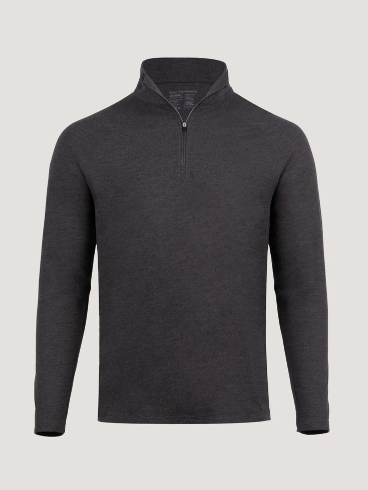 Tech Quarter Zip in Charcoal Grey | Fresh Clean Threads