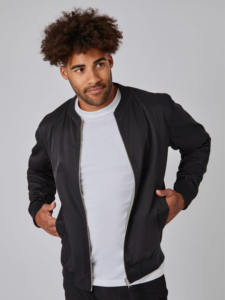 Men's Green and Black Reversible Bomber Jacket | Fresh Clean Threads