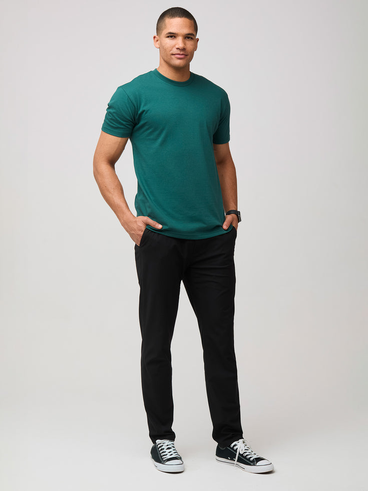 Dark Emerald Crew Neck Tee | Fresh Clean Threads