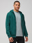 Zip-Up Sweatshirt in Dark Emerald | Hoodies at Fresh Clean Threads