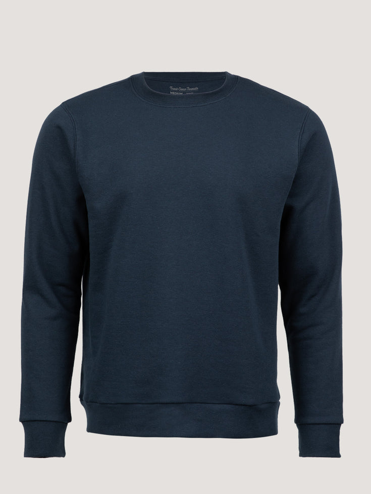 Men's Crew Sweatshirt in Dark Navy | Fresh Clean Threads