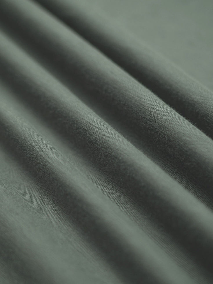 Mercury Green V-Neck StratuSoft Fabric Detail | Fresh Clean Threads