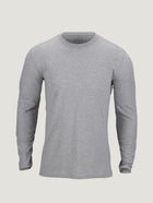 Heather Grey Long Sleeve Tee | Fresh Clean Threads