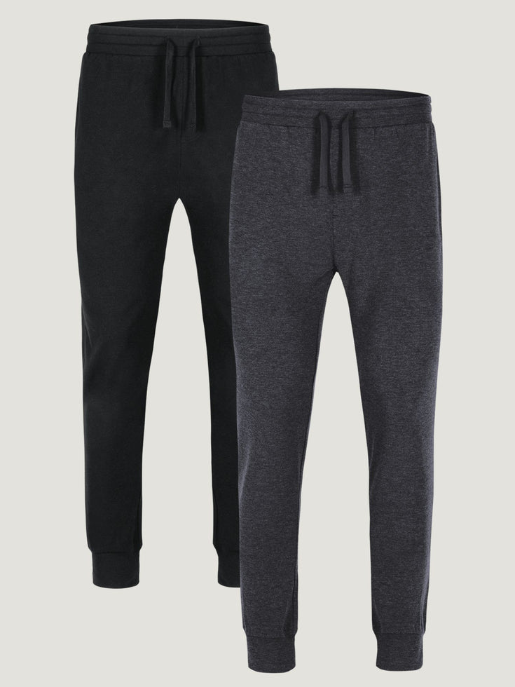 Black + Charcoal Day Off Jogger 2-Pack Ghost Mannequin | Fresh Clean Threads