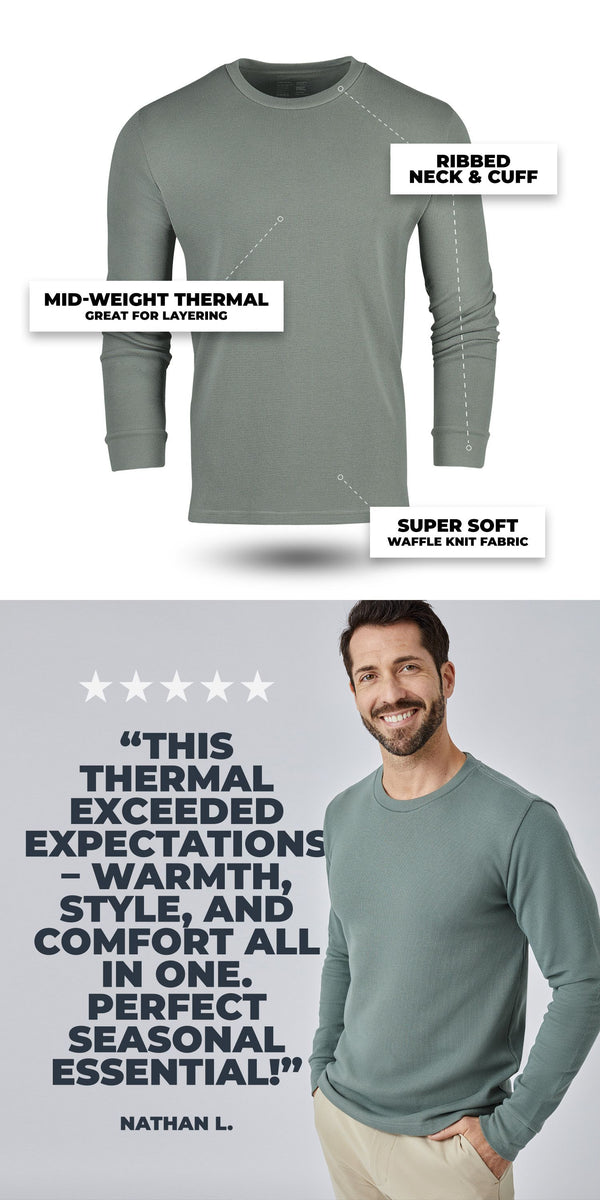 Thermal Long Sleeve Crew | Fresh Clean Threads