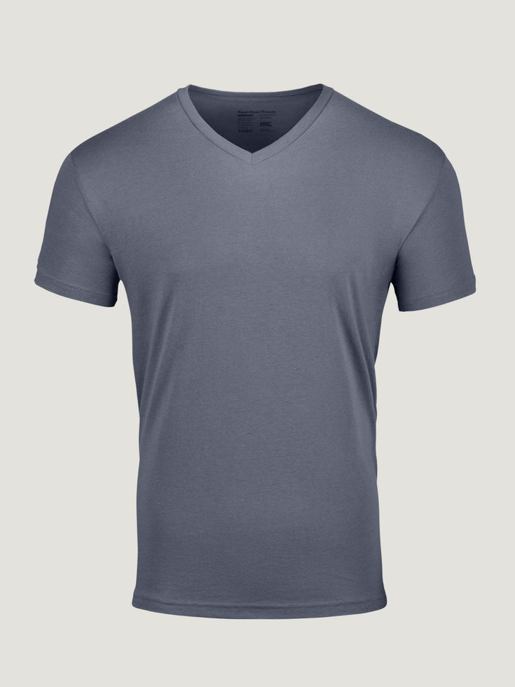 Slate V-Neck Tee | Fresh Clean Threads