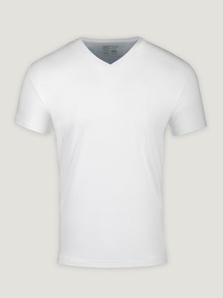 White V-Neck