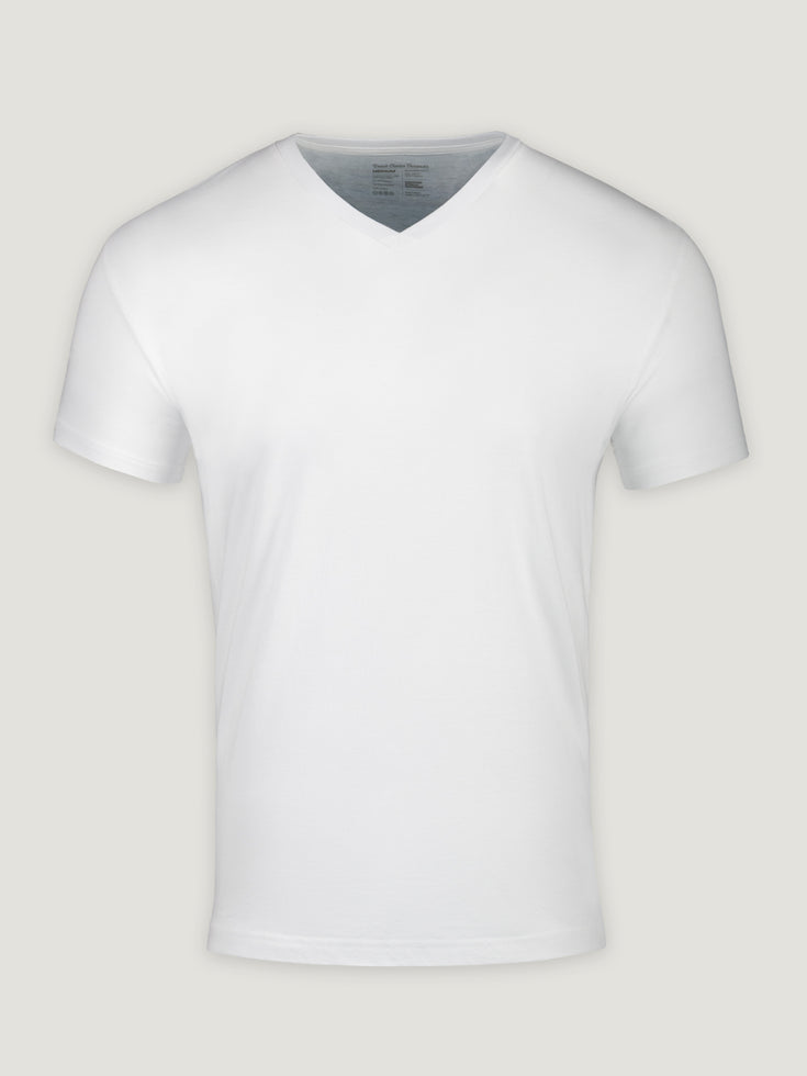 Men's White V-Neck | Fresh Clean Threads