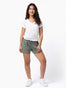 Comfy Mercury Green Women's Shorts | Fresh Clean Threads