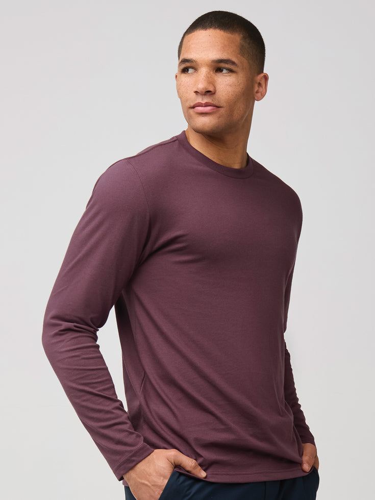 Mahogany Long Sleeve | Men's Style at Fresh Clean Threads