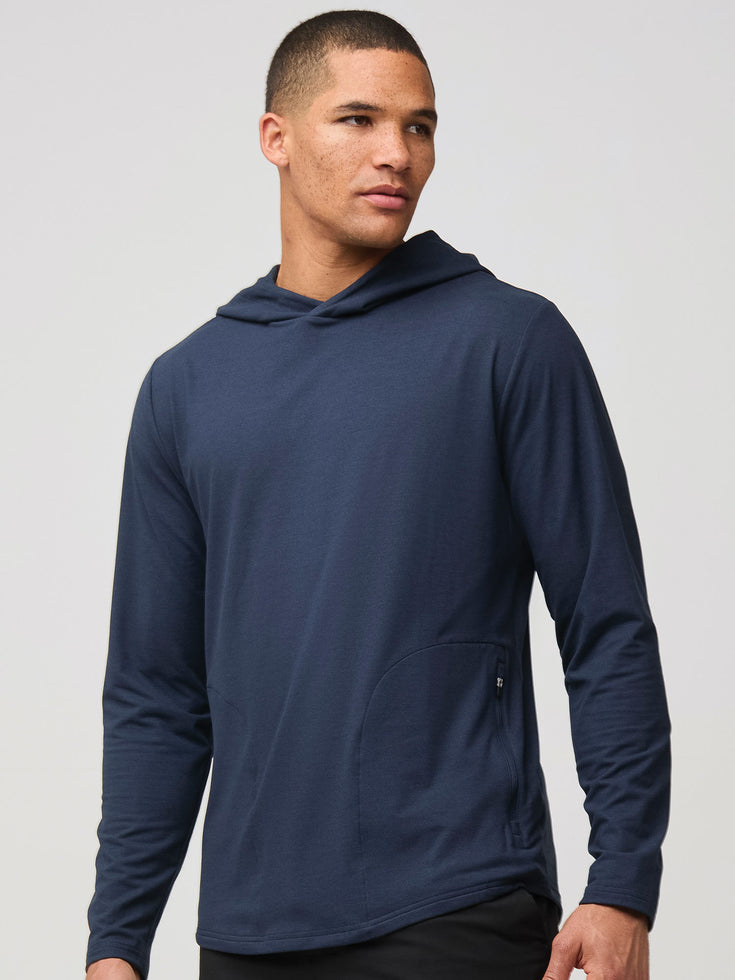 Navy Tech Hoodie | New & Improved Style at Fresh Clean Threads