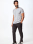 Men's SS Henley Heather Grey | Fresh Clean Threads