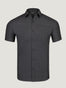 Charcoal Short Sleeve Stretch Button Up | Fresh Clean Threads