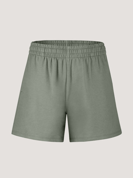 Women's Mercury Green Terry Lounge Shorts FINAL SALE