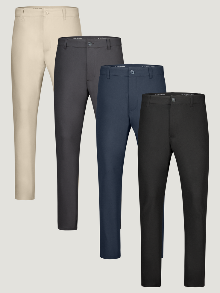 Stretch Tech Pant Essentials 4-Packs | Fresh Clean Threads