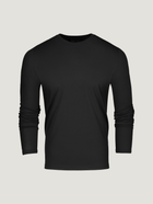 Black Performance Long Sleeve Crews | Fresh Clean Threads