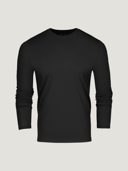 Black Performance Long Sleeve Crew FINAL SALE