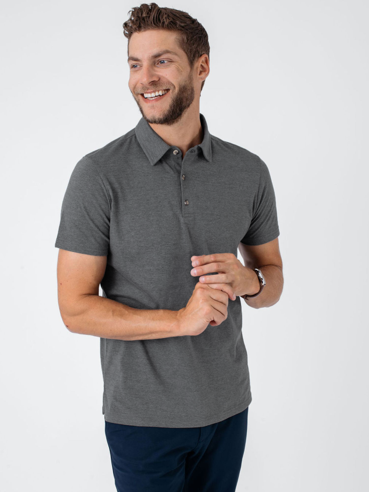 Grey Torrey Polo | Fresh Clean Threads