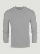 Heather Grey Long Sleeve Thermal Shirt | Fresh Clean Threads