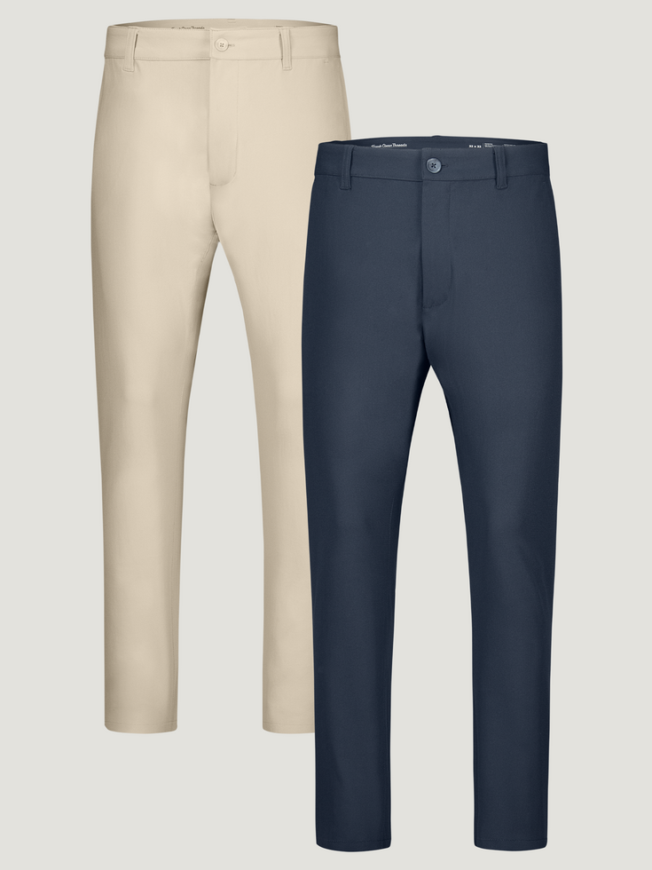 Stretch Tech Pant Neutrals 2-Packs | Fresh Clean Threads